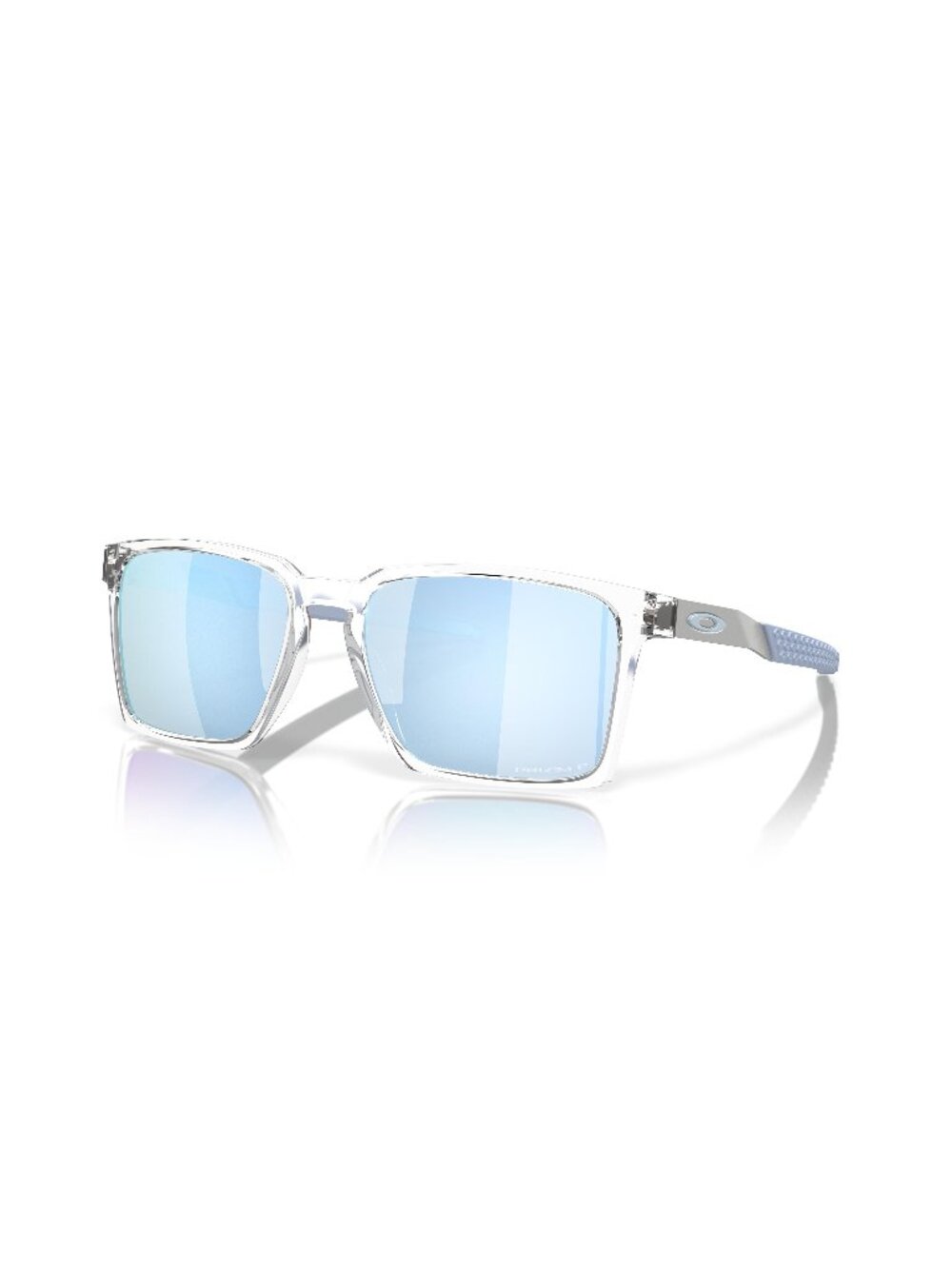 New Oakley Unisex Sunglasses Transparent Square Blue Lens Acetate Frame OO9483